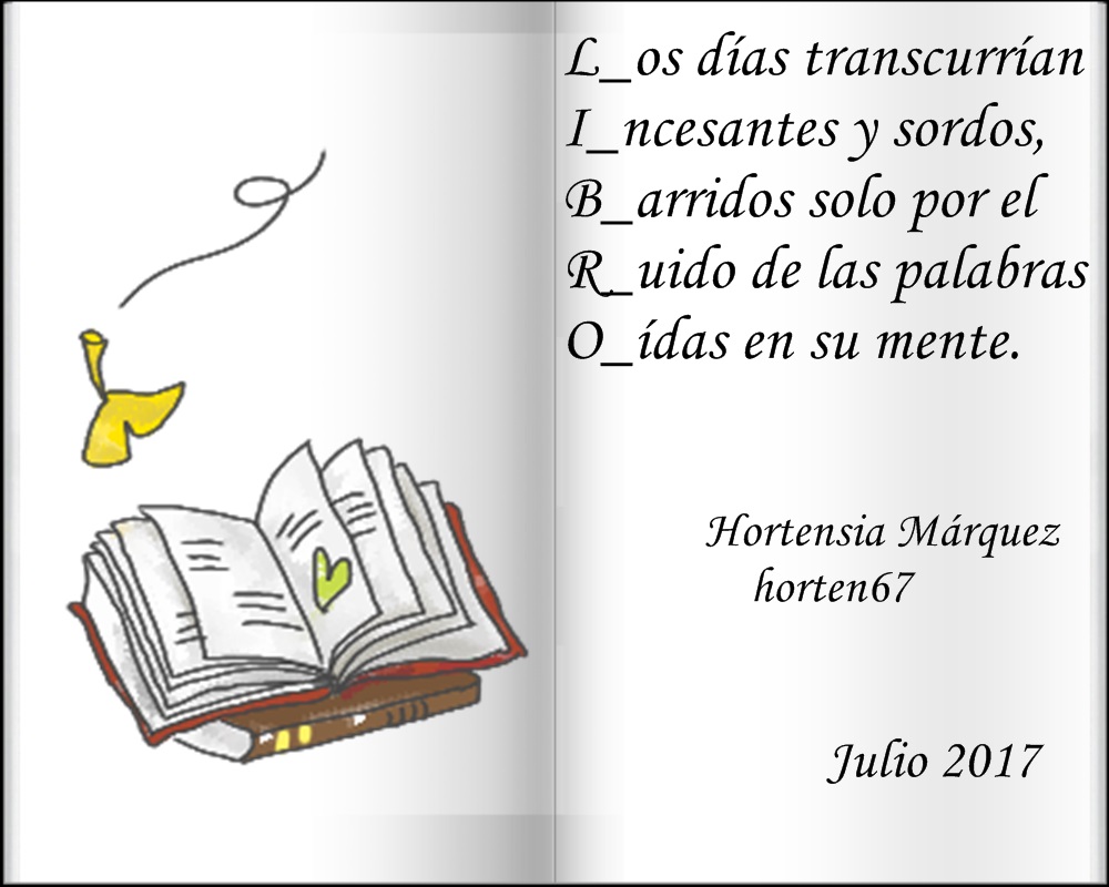 Entre Palabras LIBRO acrostico