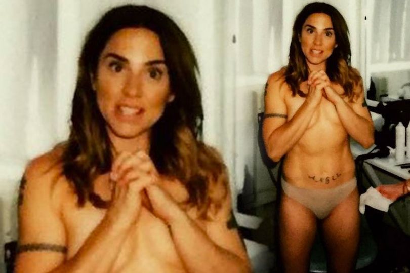 Mel C goes TOPLESS as she poses in nothing but her knickers for risqué phot...