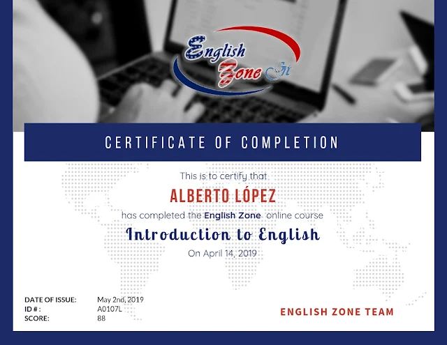 Alberto López - certificate of completion