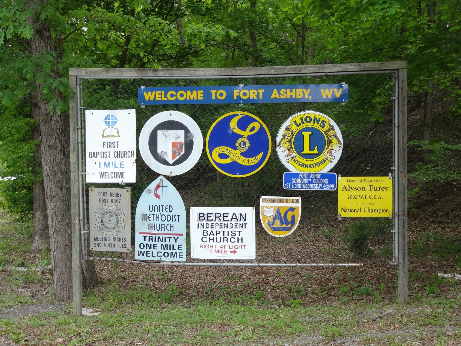 Geographically Yours Fort Ashby, West Virginia