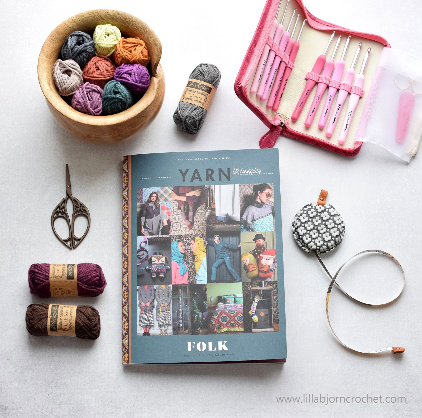 Jingle Garland and FOLK issue of Yarn bookazine LillaBjörn's