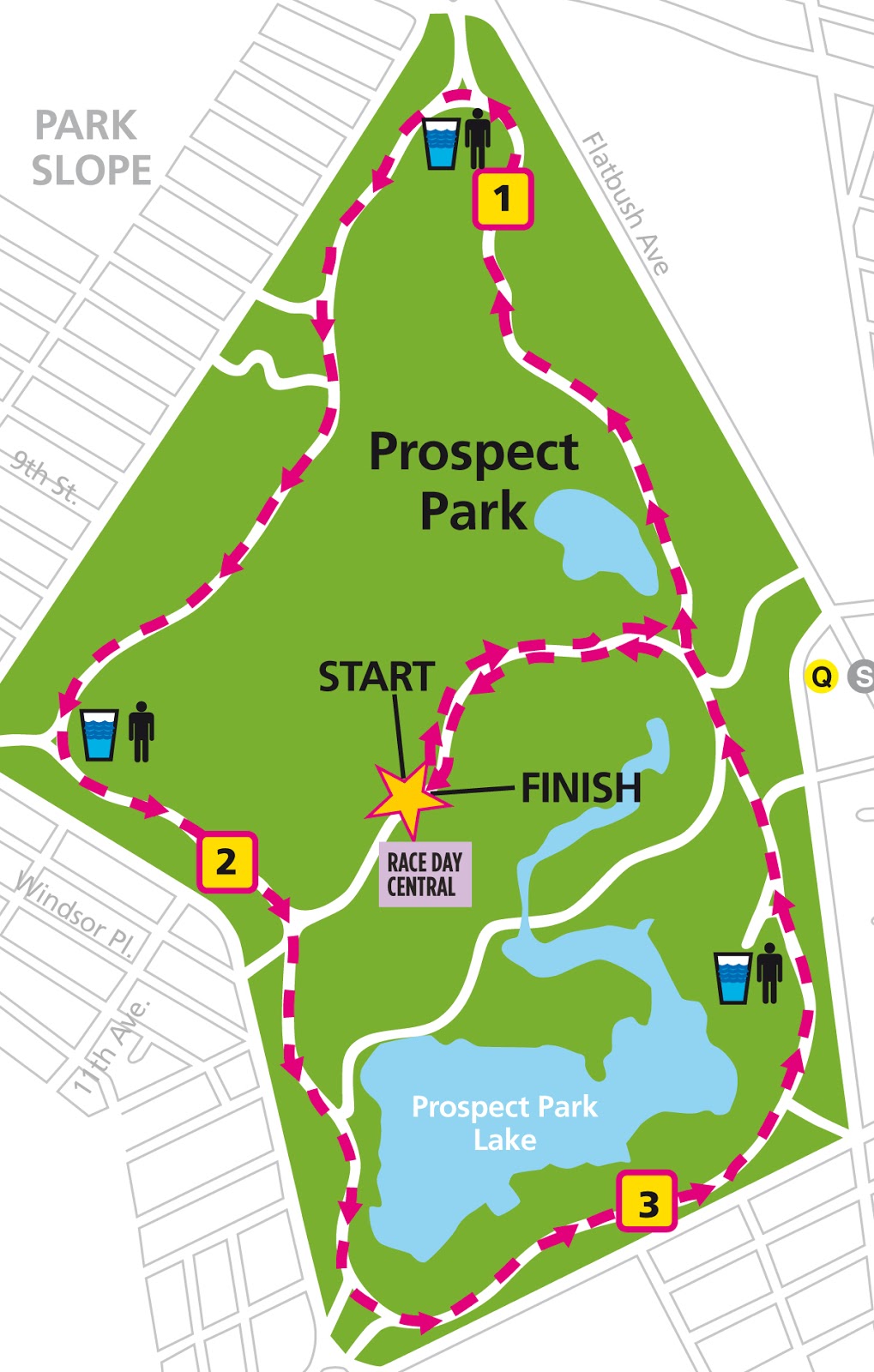 Prospect Park New York Map United - JingleBellJog 4M Map 2012 0 1