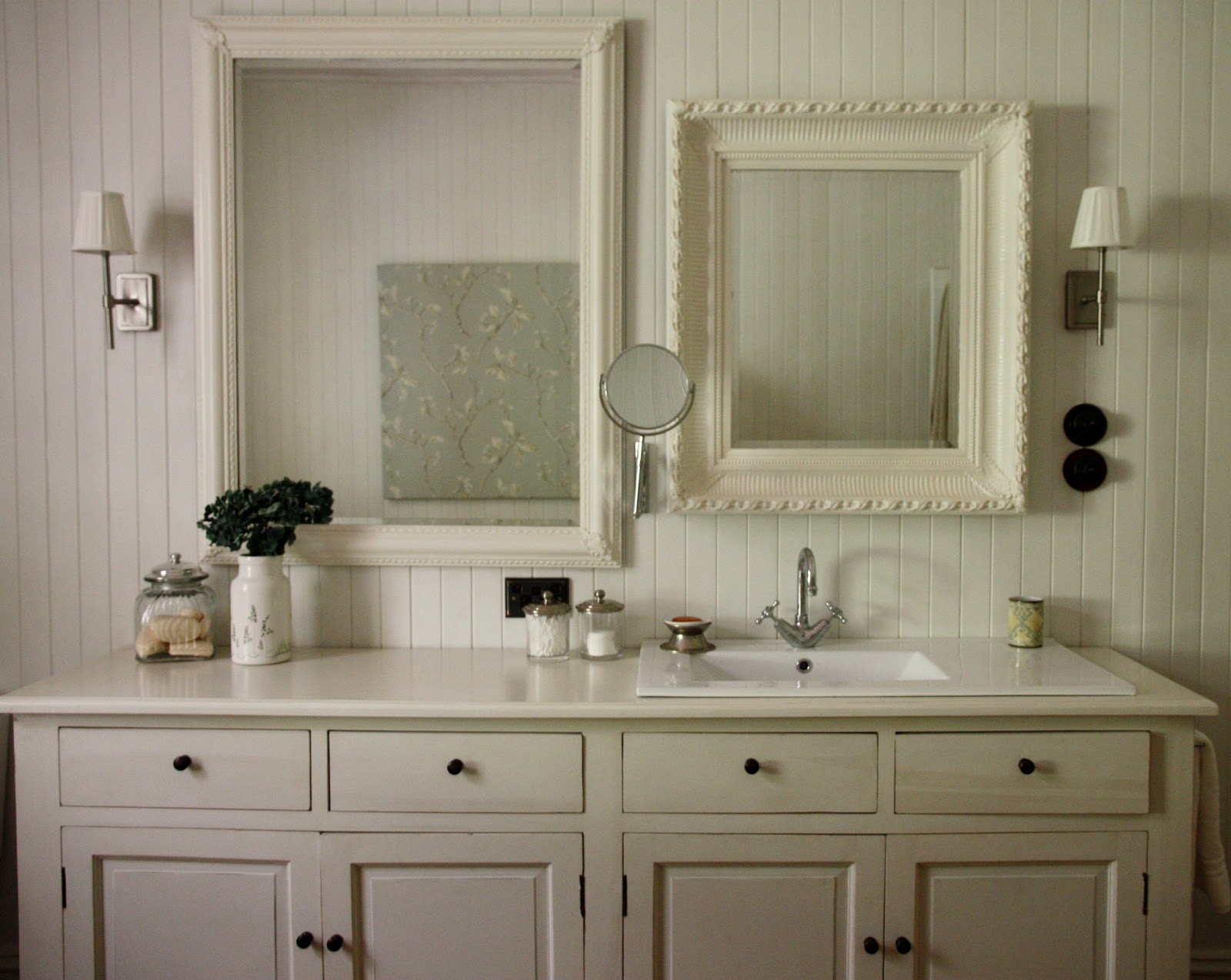 beautiful south: Bathroom reno | turning a buffet into a vanity