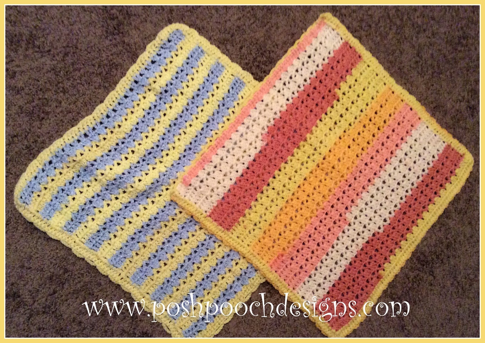 Posh Pooch Designs Dog Clothes Sweet Baby Blanket Crochet Pattern