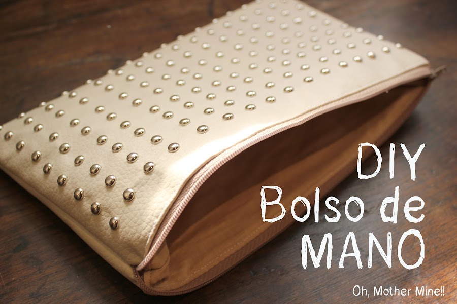 Cómo hacer un bolso de mano con tachuelas DIY
