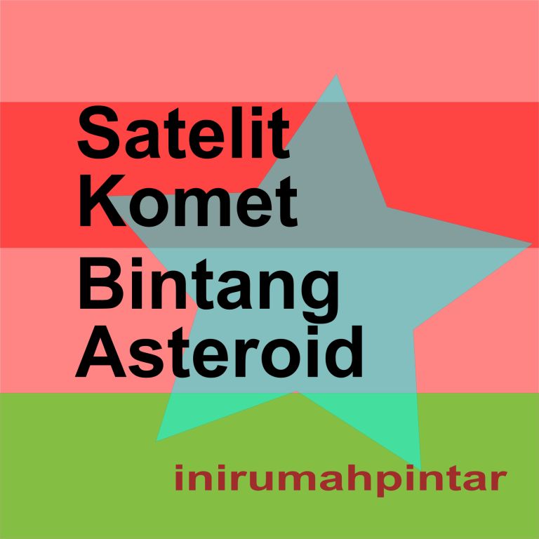 Pengertian dan Ciri-ciri Satelit, Komet, Bintang, Asteroid - INIRUMAHPINTAR. com