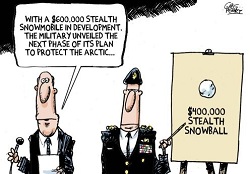 Perry: Stealth Snowmobile.