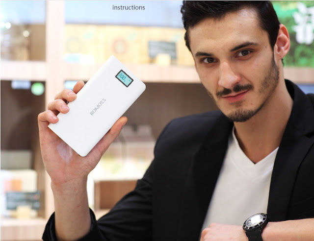 Pin sạc dự phòng Romoss LCD Sense 6 Plus 20000mAh Pin sạc dự phòng Romoss LCD Sense 6 Plus 20000mAh