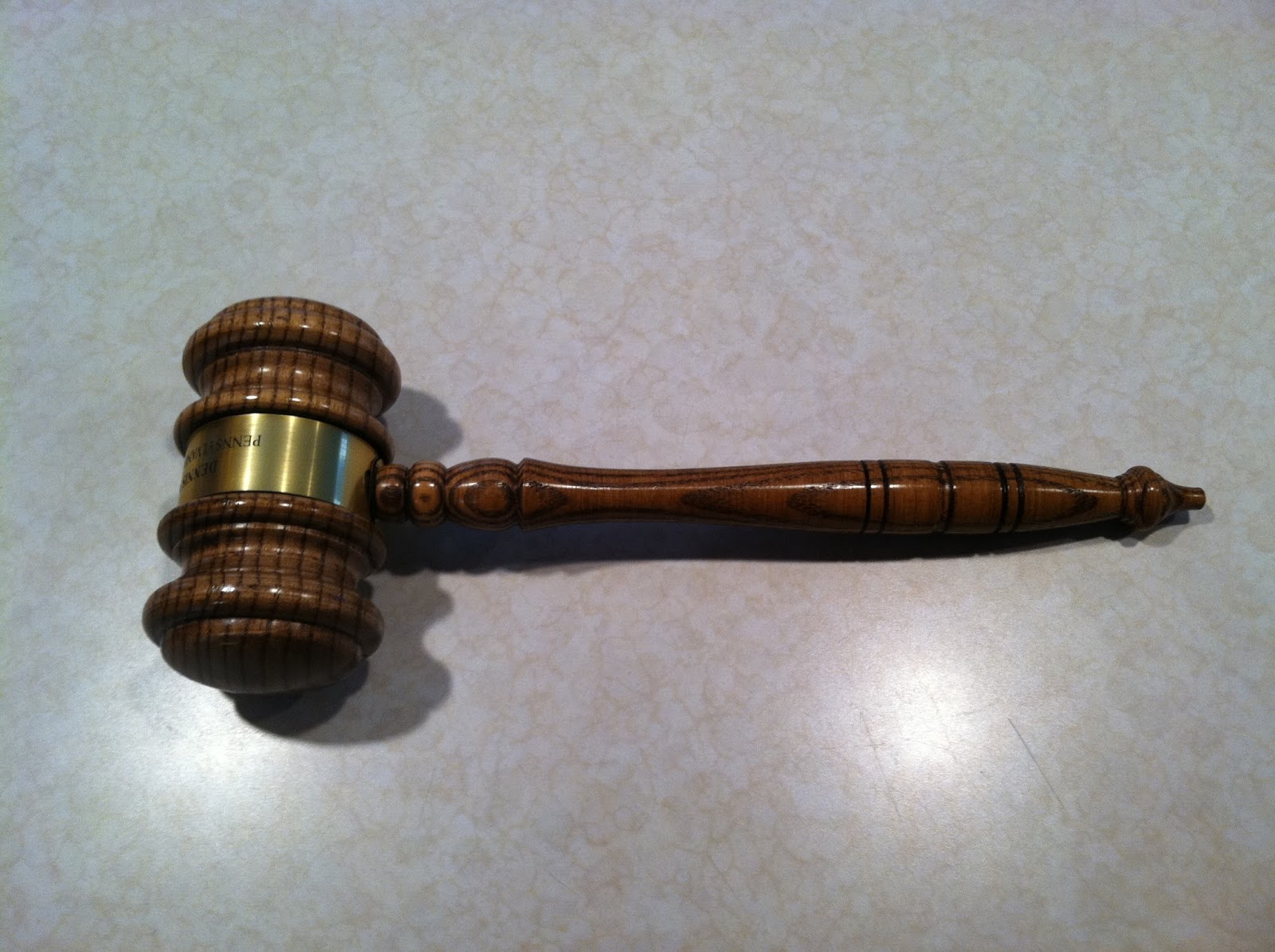 Journey Thoughts, revisited Entrusting the gavel