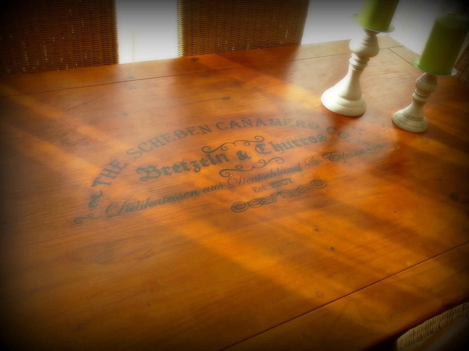 Cookies-olé: Nuestra mesa de comedor antes y después: o de como todos