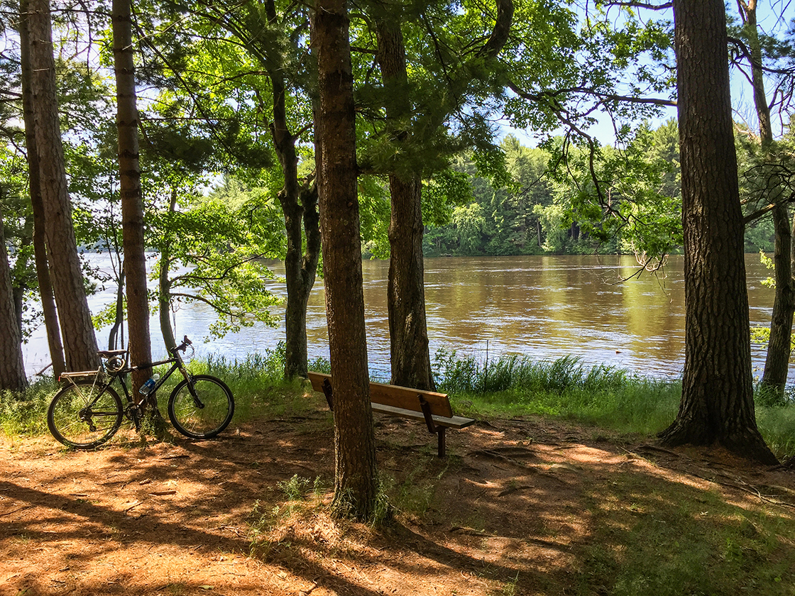 Wisconsin Explorer Biking the Green Circle Trail in Stevens Point