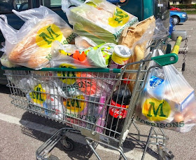 £100 of shopping in trolley