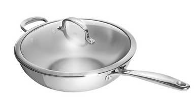 OXO Stainless Steel Pro 12 Inch Wok + Cover