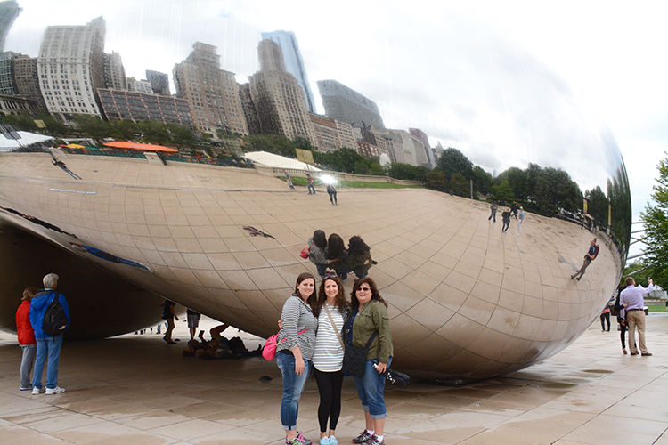 Girls at the Bean Girls at the Bean