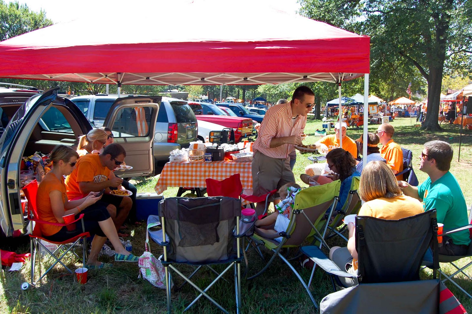 Josh, Whitney, Colton, & Carrington Tailgate and UT game!