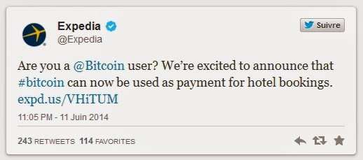 Expedia, Bitcoins, Expedia accepts payment with bitcoin, hotel booking, Bitcoin, Mt. Gox, internet, booking, Hotels, 