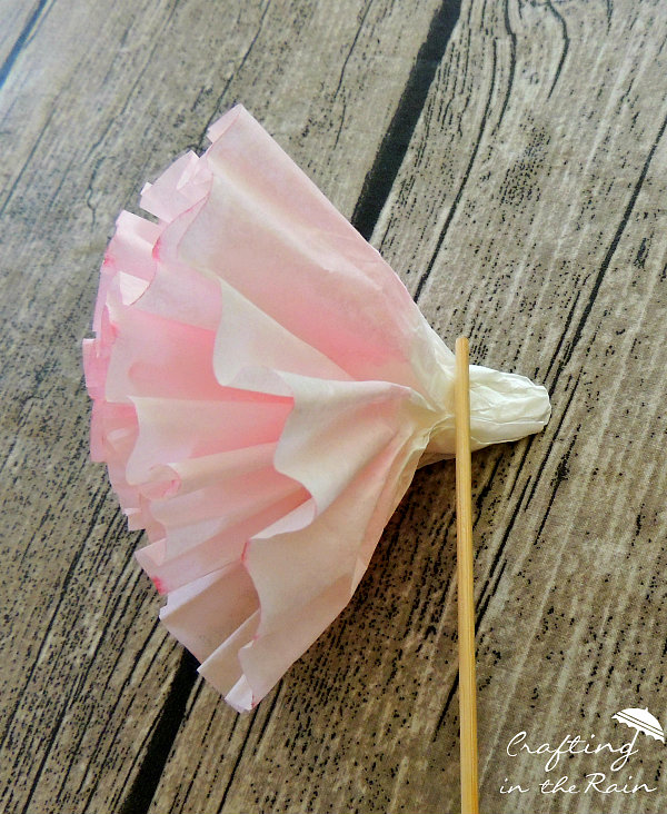 Make a Coffee Filter Flower || Crafting in the Rain