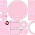Rosa con Lunares Rosa: Etiquetas para Candy Buffet para Imprimir Gratis. 