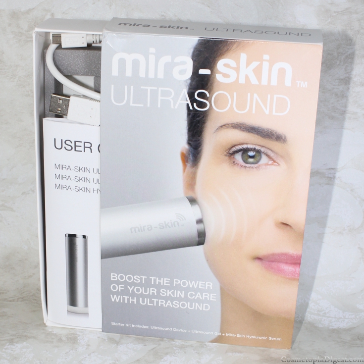 Home Facials With Mira-Skin Ultrasound Skincare Device and Hyaluronic Serum