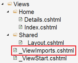 _ViewImports.cshtml in ASP.NET Core MVC