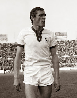 Striker Luigi 'Gigi' Riva pictured during Cagliari's victorious 1969-70 season