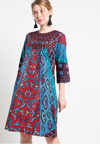 Model Dress Batik Cap Wanita Modern Cantik Model Dress Batik Cap Wanita Modern Cantik