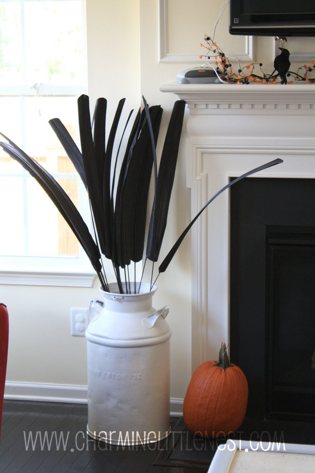 Charming Little Nest Painted Antique Milk Jug