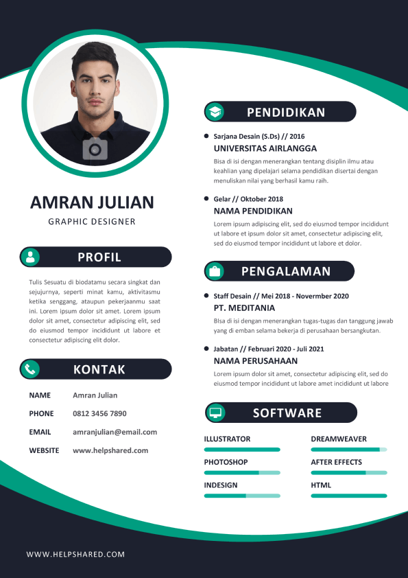 contoh-cv-lamaran-kerja-menarik-8-curriculum-vitae Contoh CV Lamaran Kerja Menarik 8 Curriculum Vitae