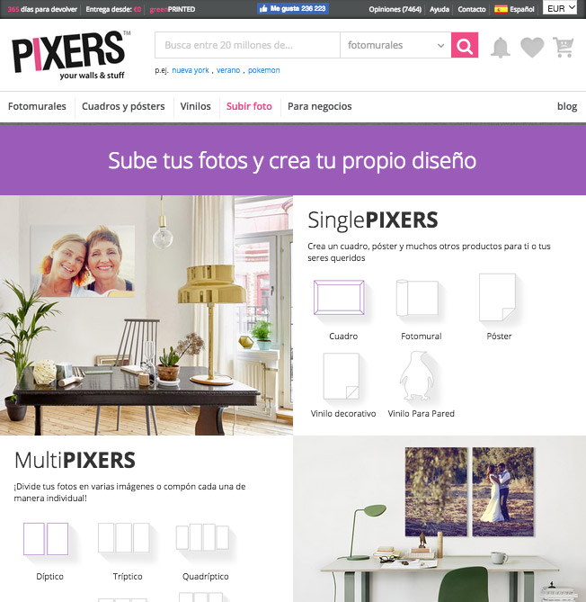 Ideas para decorar tus paredes con PIXERS