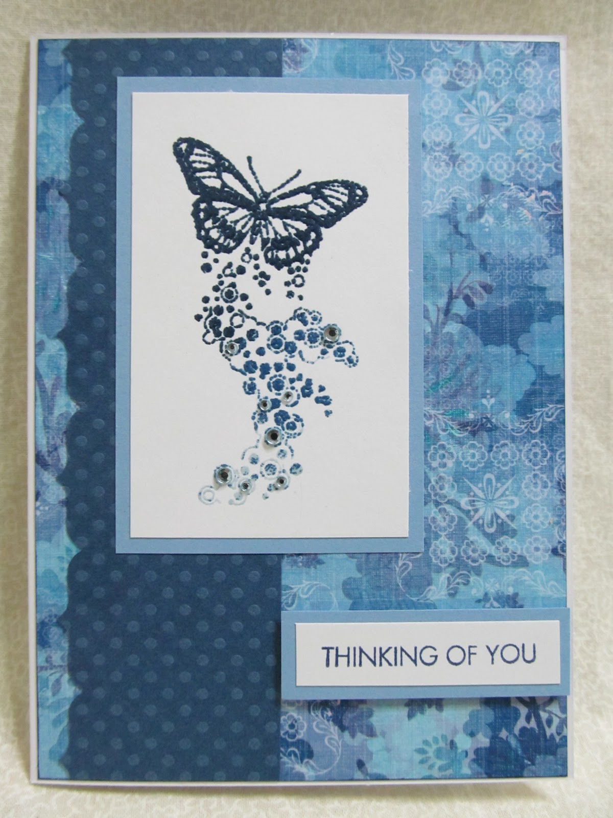 savvy handmade cards heat embossed butterfly card