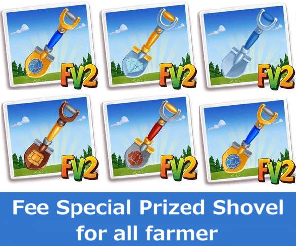 Farmville 2 Collect 3 Gold Prize Shovel All Farmer! Games Media