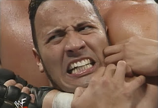 WWE / WWF Survivor Series 1998 Deadly Game - The Rock gets squeezed by Ken Shamrock