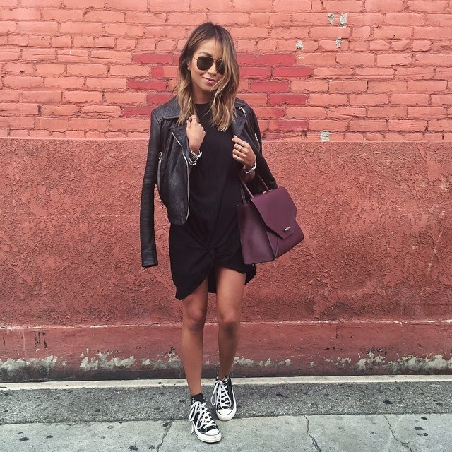 10 ways to wear a black leather jacket this spring Emily Jane Johnston