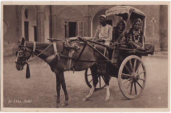 Women in an Ekka Carriage - Delhi