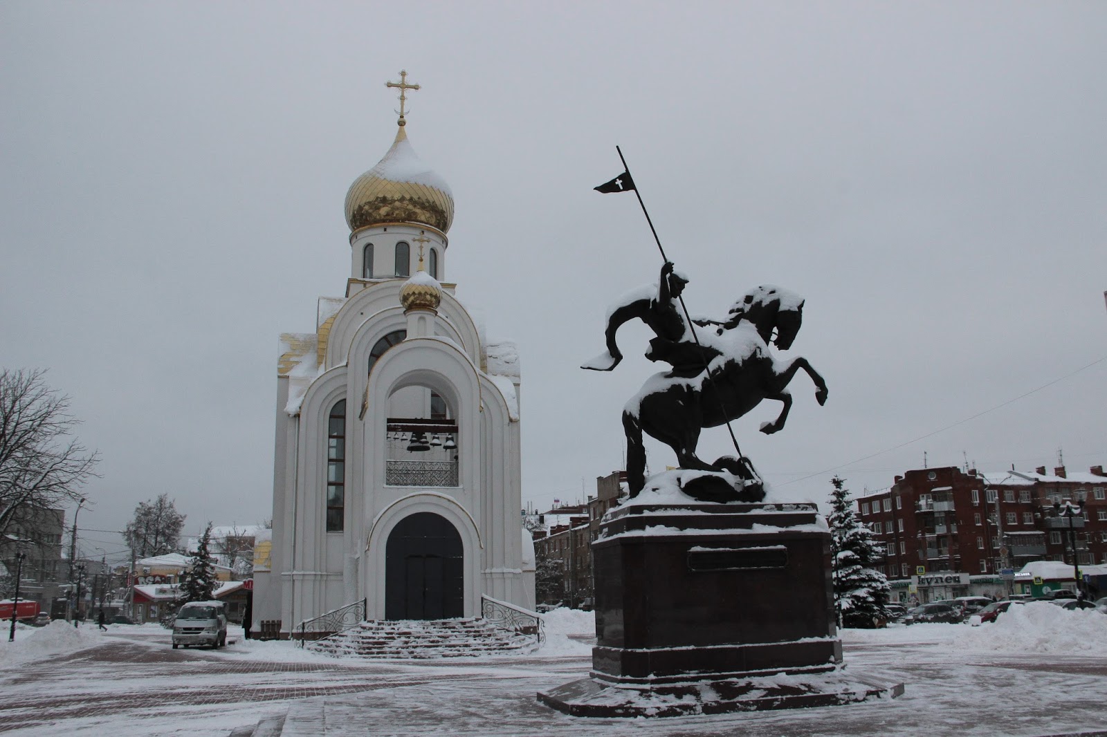 Скульптура Георгия Победоносца Иваново