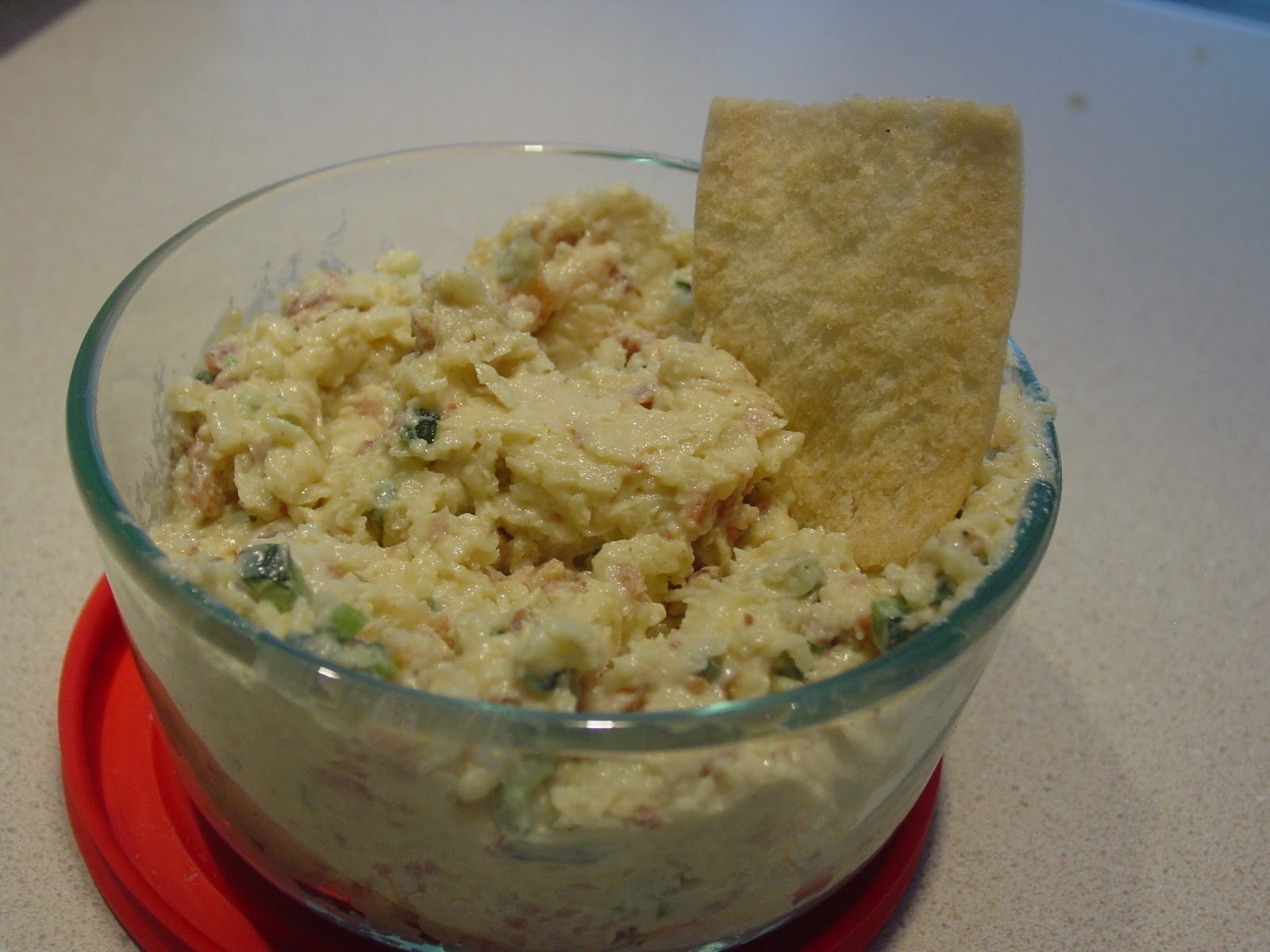 The Dirty Floor Fast and Tasty White Cheddar Poblano Bacon Spread