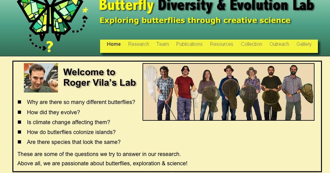 PAPALLONES I ALTRES BUTTERFLY DIVERSITY AND EVOLUTION LAB