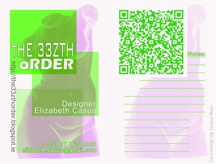 tHE 33ZTH oRDER business card