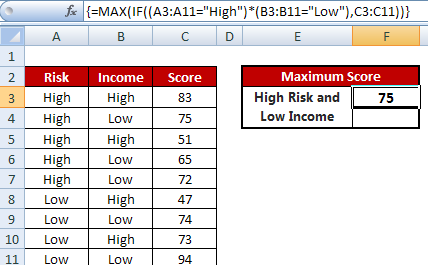 excel array formula