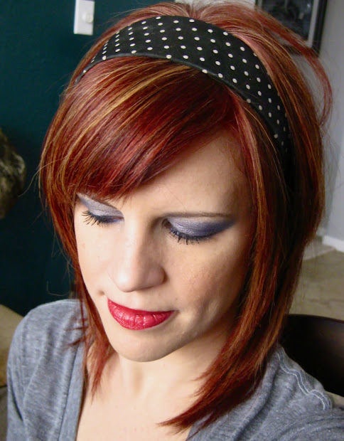 hair red highlights