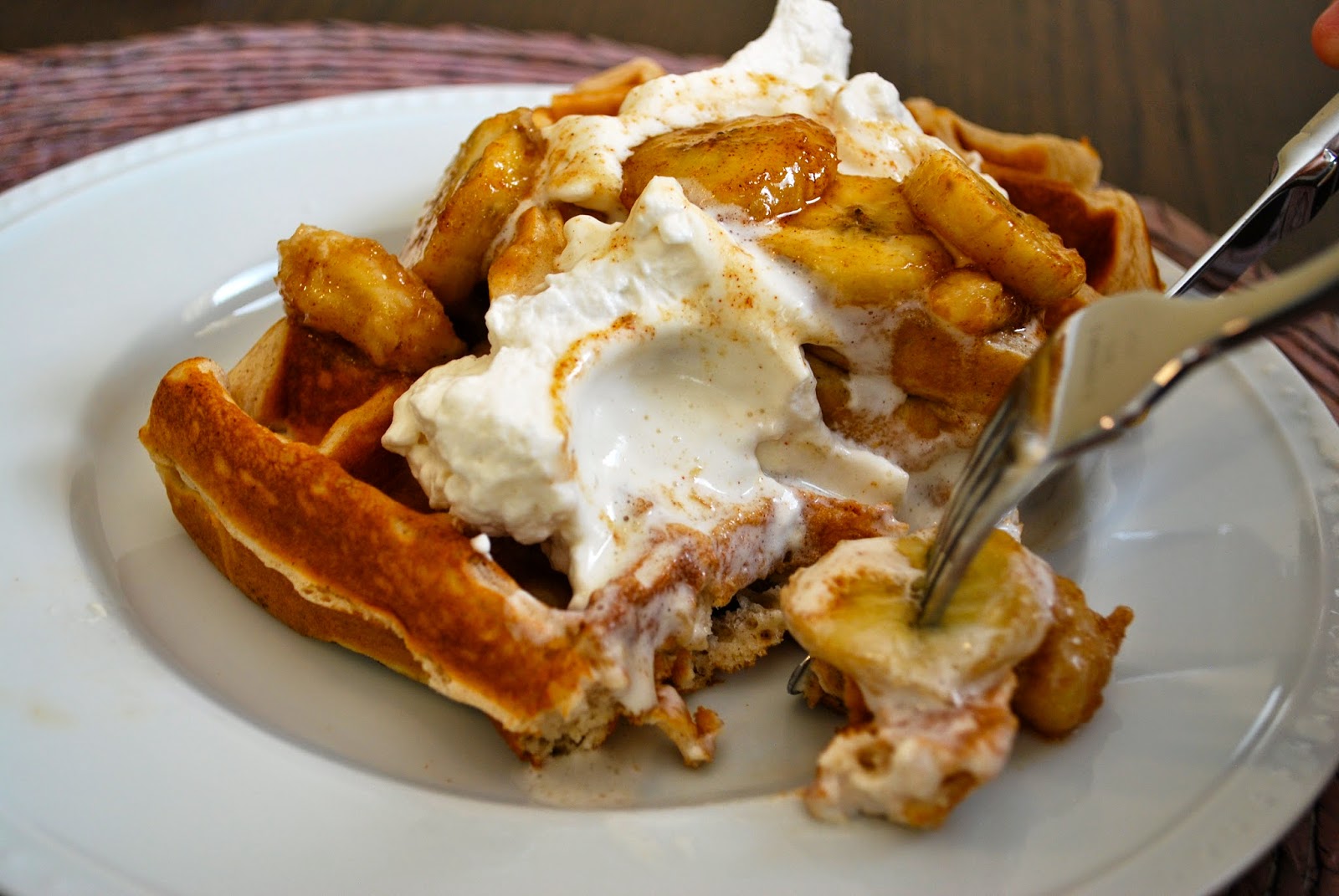 Bananas Foster Waffles Bevy Richmond
