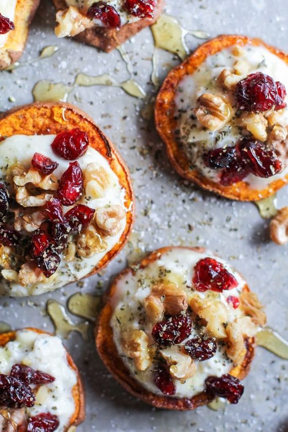 Sweet Potato Rounds with Herbed Ricotta and Walnuts The Country Cook