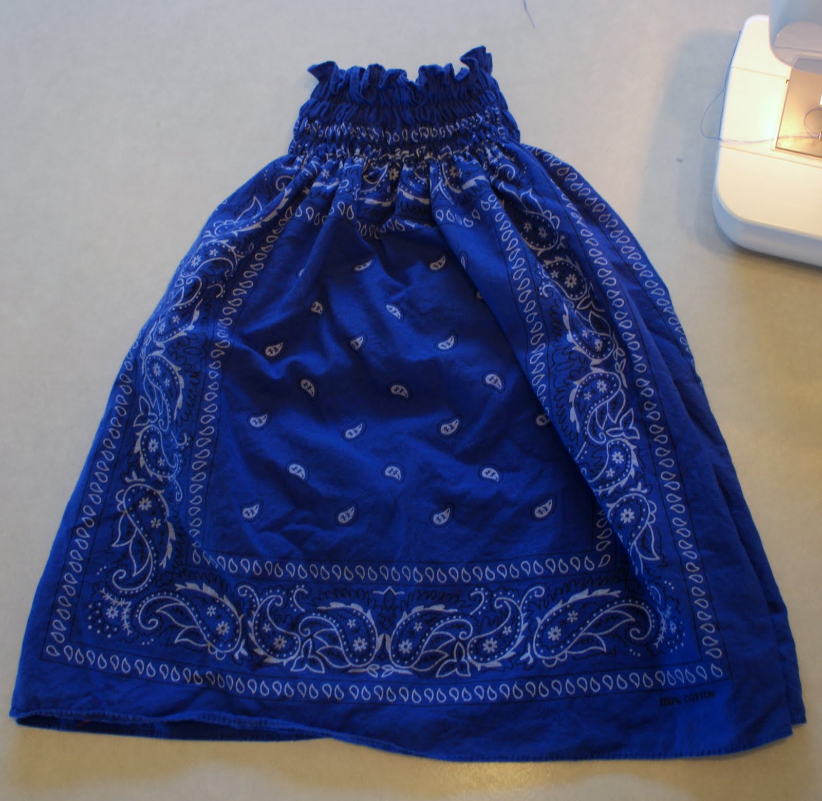 Confessions of a Crafter Easy shirred bandana dress tutorial