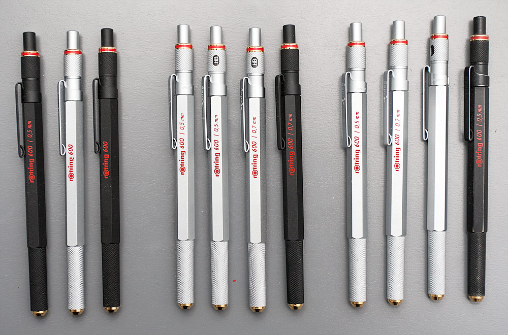 Rotring 600 0.5mm Mechanical Pencil Silver