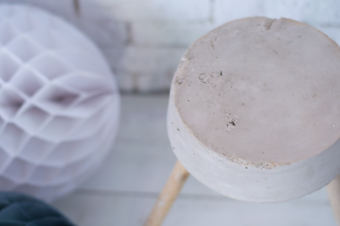 Banqueta cemento diy