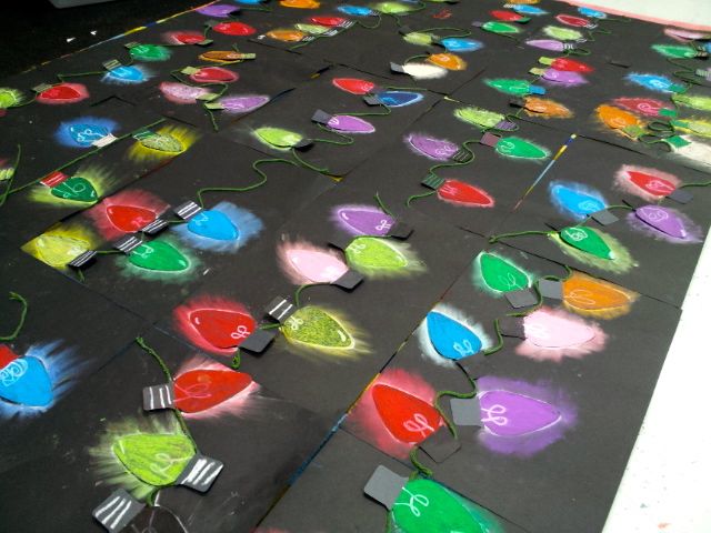 Colored value lights 4th 5th art with mrs nguyen