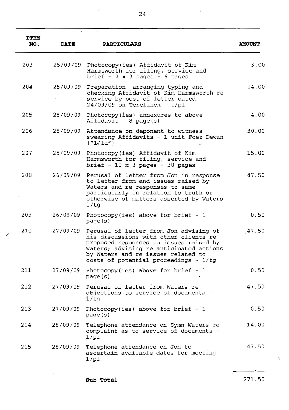 Filed Application for Assessment of Solicitor/Client Costs