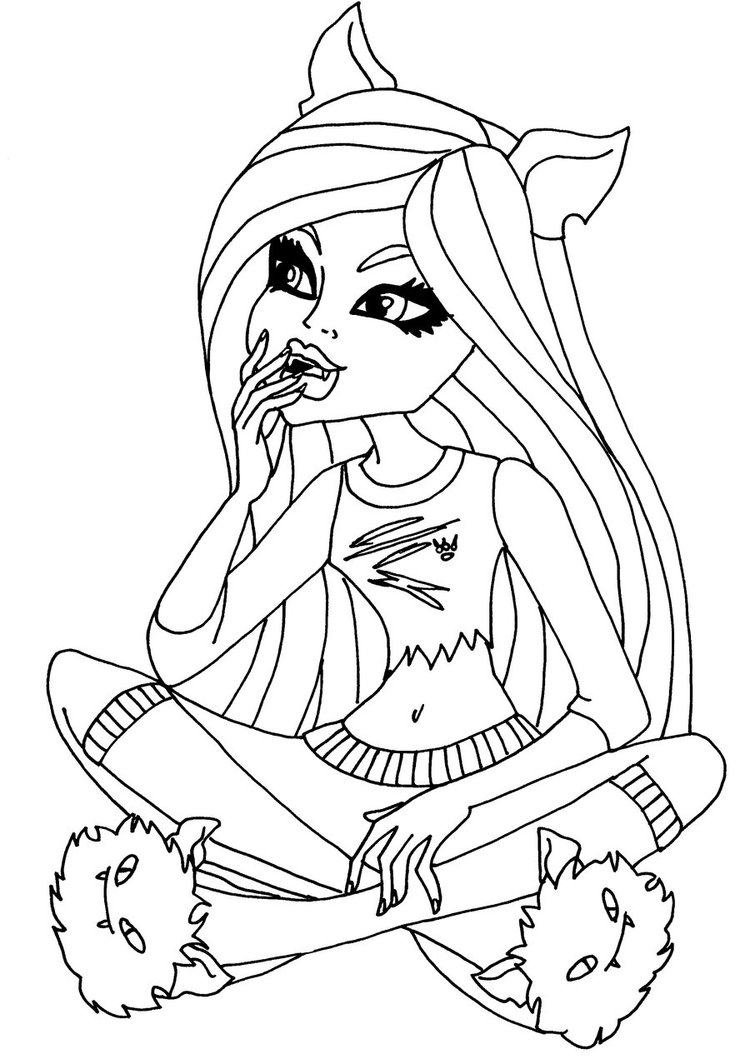 face portrait of lagoona blue coloring pages - photo #28