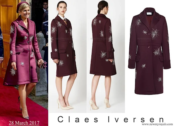 Queen Maxima wore Claes Iversen Sirius Coat