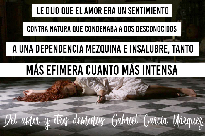 Mariana lee: Del amor y otros demonios, Gabriel García Márquez, Reseña.